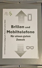 Sammelbox für Brillen und Mobiltelefone